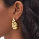 Golden Tides Hoops Earrings